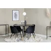 Venture Design Jedilna miza in stol komplet Dipp miza 115 cm stol 57x76,5x50 cm črna