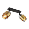 Globo 15560-2 - Spot svetiljka MILLEY 2xE27/40W/230V, crna/mesing