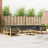 Set vanjskih sofa s jastukom 10 pcs Bijela i antracit