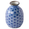 Sake steklenička STARBURST, modra, keramika, MIJ