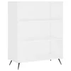 Vidaxl Knjižna omara bela 69,5x32,5x90 cm inženirski les