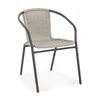 Baštenska stolica Ripley 53x58x73x42cm crna/bež Bizzotto