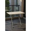 Hanah Home sklopivi sto ZVHR-KTRM, beli mermer