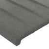 LED uzglavlje svjetlosivo 183x16x78/88 cm baršunasto