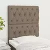 Uzglavlje boje taupe 80x7x118/128 cm tkanina