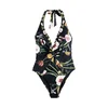 B by Ted Baker Enodelne kopalke kremna / med / jelka / črna