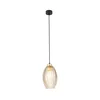 Luster na sajli SEBO 1xE27/15W/230V crna/dimljeno bež