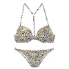 LASCANA Bikini svetlo bež/svetlo siva/črna/bela