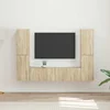 Set TV komoda 6 pcs Sonoma hrast Konstruirano drvo