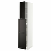 METOD / MAXIMERA Vis.elem. s izvl.funk. 4fi/1vr/2pol, bela/Lerhyttan crno bajcovano, 40x60x220 cm