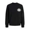 JACK & JONES Majica JCOFADE črna/bela