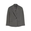 Bershka Blazer temno siva/bela