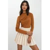 Trend Alacati Stili Ženska bluza dugih rukava ALC-X12562, Bež