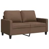 Vidaxl Kavč dvosed rjav 120 cm blago