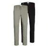 JACK & JONES Chino hlače Marco, črna, zelena