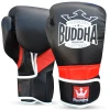 Usnjene boksarske rokavice Legend za Kick Boks Muay Thai Črno-Rdeče