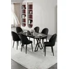 Hanah Home Trpezarijski set, 7 komada, Crni