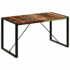 vidaXL Jedilna miza 140x70x75 cm trden predelani les