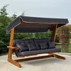 Hanah Home Baštenska ljuljaška Luna Deluxe 2600 200x200x70cm Bež-Antracit
