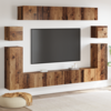 TV Jedinice Zidne 4 pcs Staro drvo Konstruirano drvo