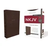 Nkjv, Thinline Bible, Leathersoft, Brown, Thumb Indexed, Red Letter Edition, Comfort Print: Holy Bible, New King James Version