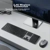 Ausdom Tastatura, Bežična, Crna