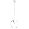 Viseča stropna svetilka Skiros Pendant 35 1x60W LED + 12W LED 4000K - Krom