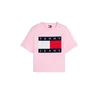 Tommy Jeans Majica mornarska/roza/rdeča/bela