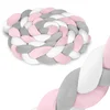 Ricokids 3m zavitek za otroško posteljico - roza in siv