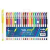 Gel pisalo - set 20, bleščice/fluo/classic