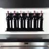 Hanah Home dekorativni metalni stalak za vino Vin Hld-3015, crni