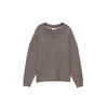 Pull&Bear Pulover pikčasto rjava