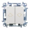 Simon 10 stikalo za rolete 10A IP20 belo CZW1.01/11