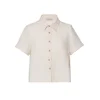Anse Victorin Bluza Sarah Linen kremna