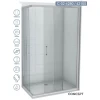 CONCEPT Tuš kabina Element, Providno staklo 6mm, Srebrni ram, 80x100x195cm