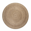 Obojestranska okrogla preproga iz jute o 100 cm Braided Grey – Hanse Home