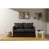 Atelier del Sofa Dvosed na razvlačenje Saga, 128 x 70 x 66 cm, Tamnosivi