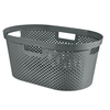 Basket Curver INFINITY RECYCLED 40L, antracit, 59x39x27 cm, za perilo, perilo