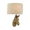 DarLighting ABB0735 - Zidna lampa ABBY 1xE14/40W/230V lanena/zlatna