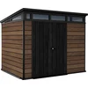 Keter Baštenska kućica Deco Pent 9x7, 216x218x226cm, Braon-crna