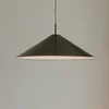 New Works LED viseča svetilka Brolly, O 70 cm, črna, aluminij - Dnevna soba/jedilnica - Dizajn - črno eloksiran, bel