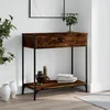Konzolni stol boja hrasta 75 x 34,5 x 75 cm konstruirano drvo