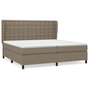 vidaXL vidaXL Box spring postelja z vzmetnico taupe 200x200 cm blago, (20893455)