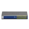 NETGEAR GS516PP-100EUS GS516PP - Switch - unmanaged - 16 x 10/100/1000 (PoE+) - desktop, rack-mountable - PoE+ (260 W)