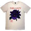 Thin Lizzy Black Rose Tracklist (Back Print) Natural XL Majica