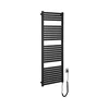 Aqualine - Kupatilski električni radijator TONDI-E 500W 133x45 cm mat crna
