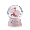 Novogodišnja glitter kugla pužić pink - 6.5cm nici 49351 ( 72025 )
