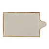 Cheese serving platter, porcelain, 30x18cm, Seasons, Grey - Porland