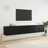 Zidni TV ormar set Zidne 3 pcs Crni hrast 80 x 34,5 x 40 cm