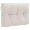 vidaXL Blazina za palete VIANEN 100% poliester Bela 70 x 40 x 12 cm